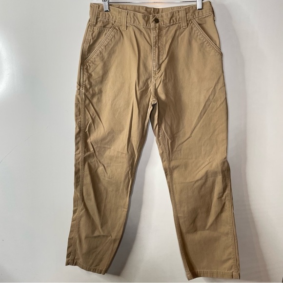 Carhartt Relaxed Fit Khaki Color Pants Size 36x30 - Picture 1 of 5